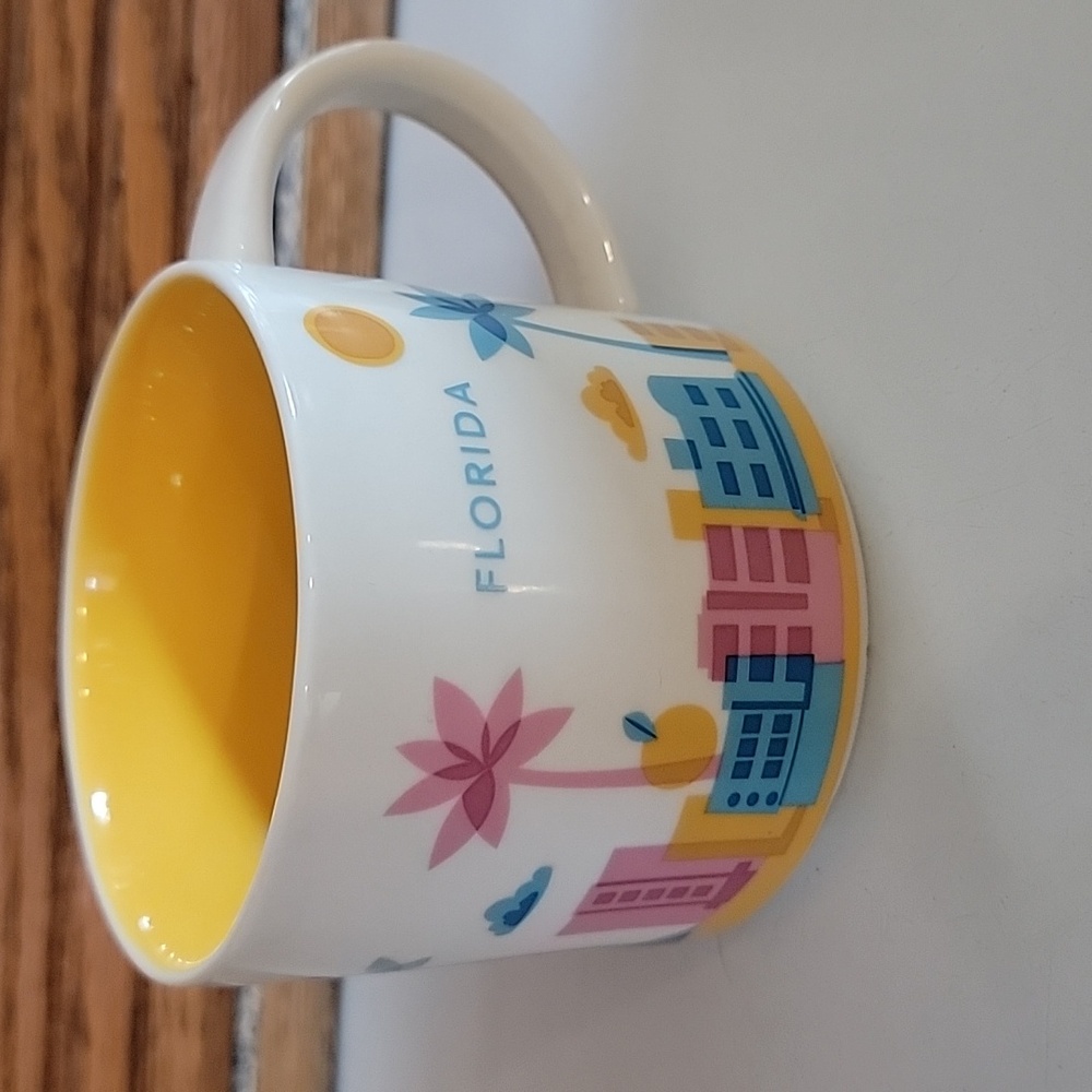 Starbucks "You Are Here" Collection Florida Tea Coffee Mug 2015 Glass Cup